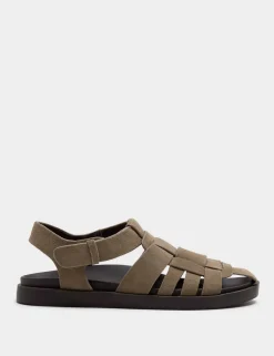 Suede Fisherman Sandals