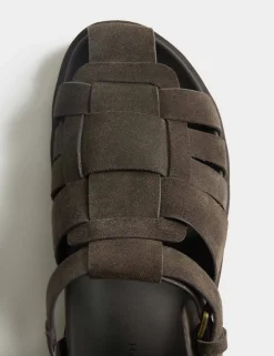 Suede Fisherman Sandals