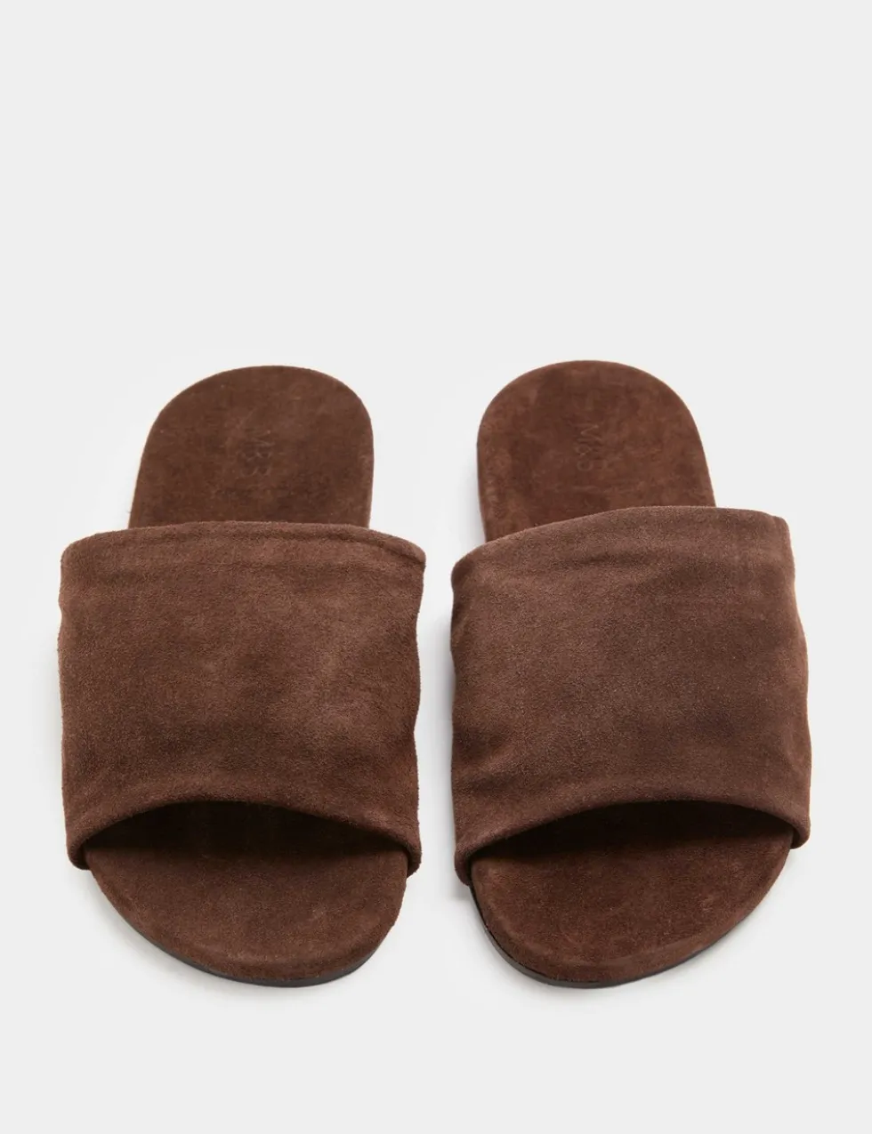 Suede Flat Mules