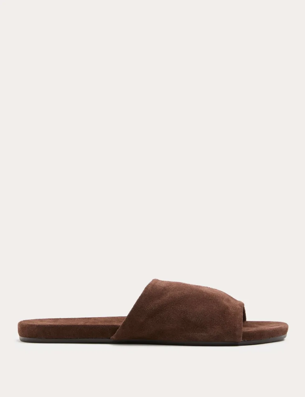 Suede Flat Mules