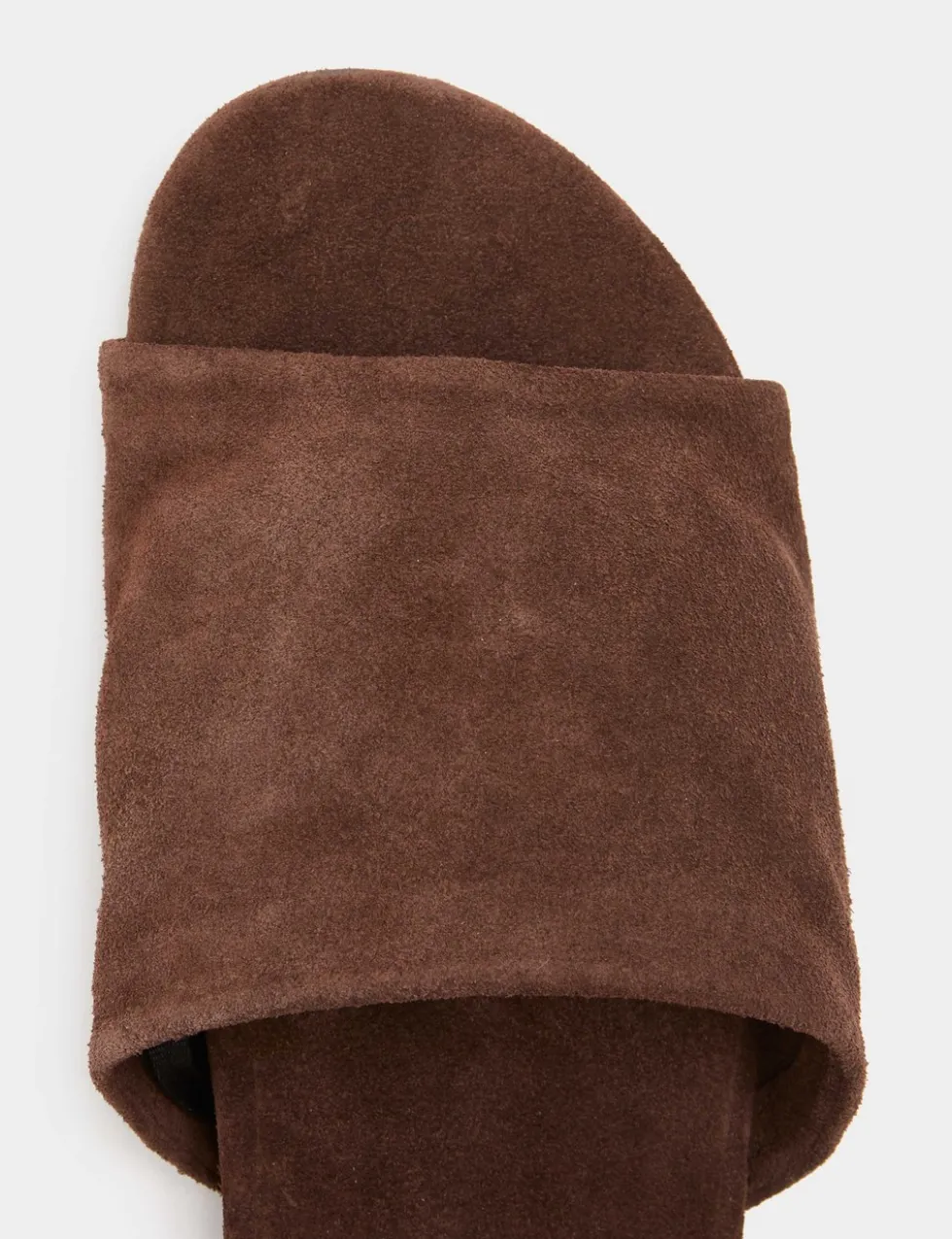 Suede Flat Mules