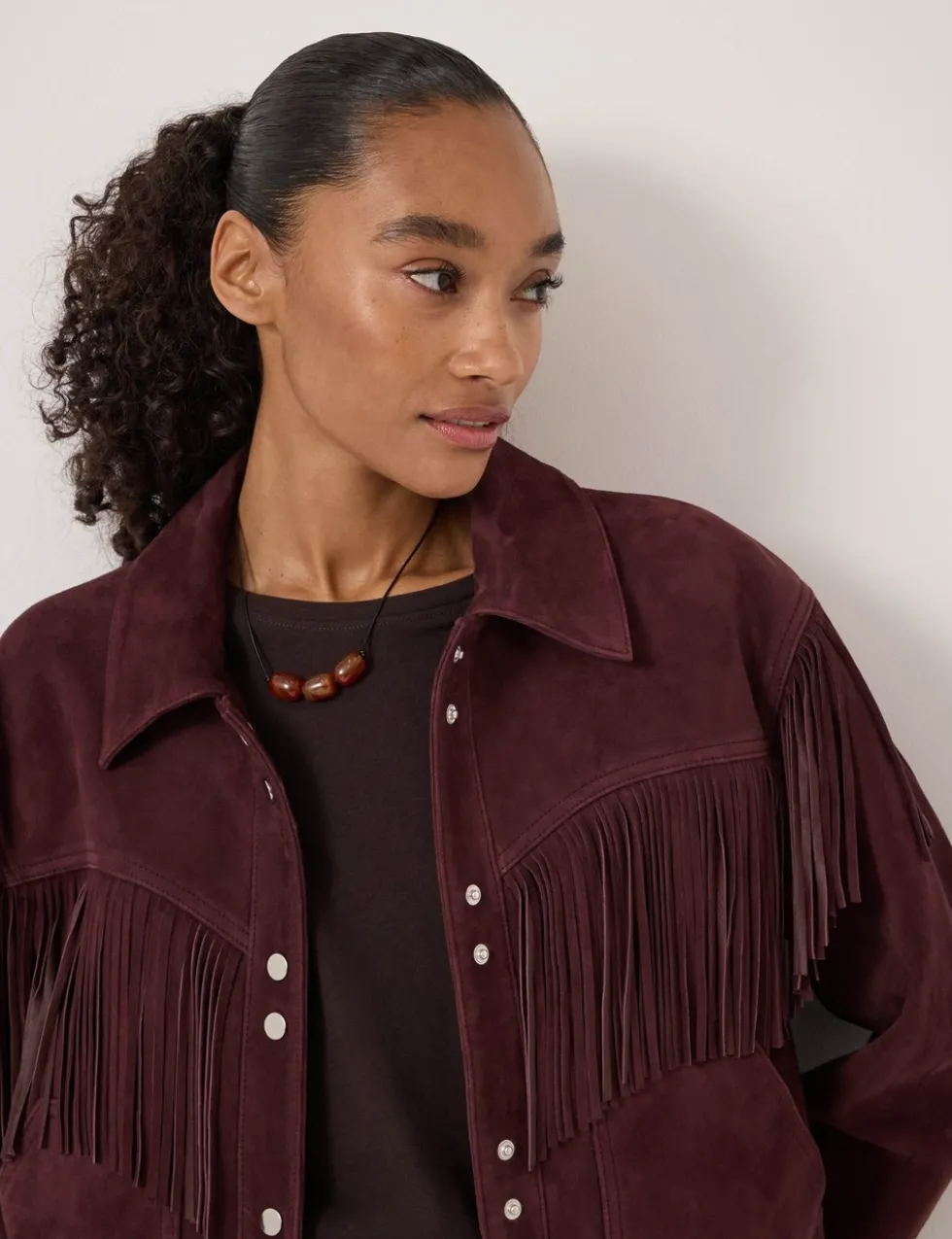 Suede Fringed Jacket
