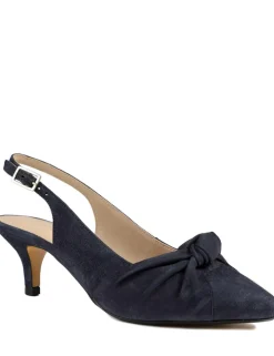 Suede Kitten Heel Court Shoes