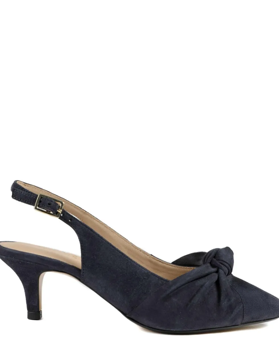 Suede Kitten Heel Court Shoes