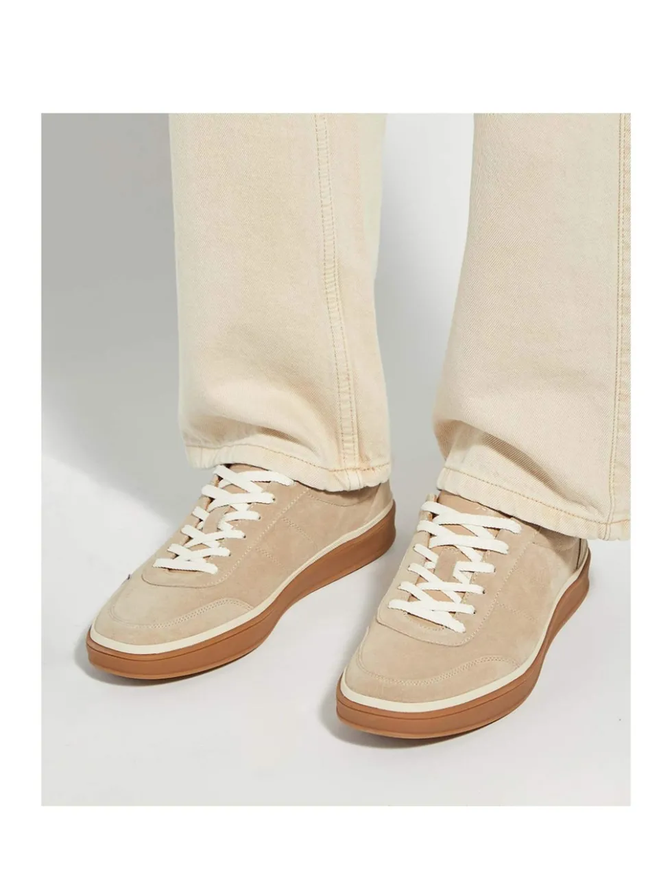 Suede Lace Up Trainers