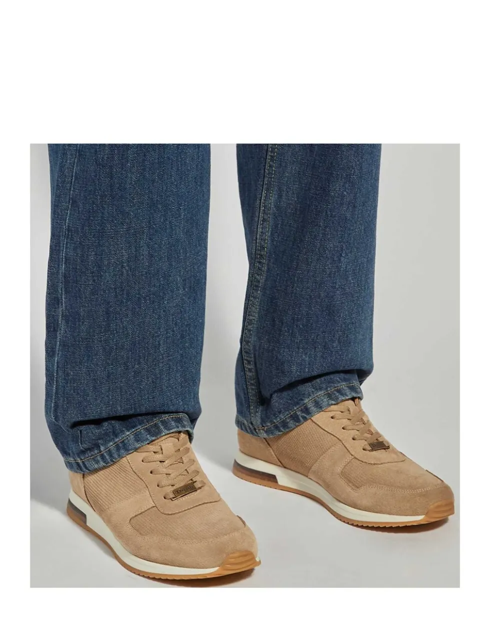 Suede Lace Up Trainers