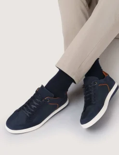 Suede Lace Up Trainers