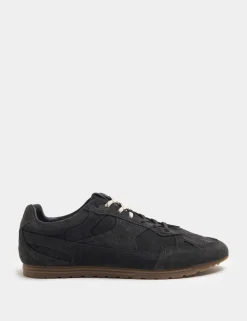 Suede Lace Up Trainers