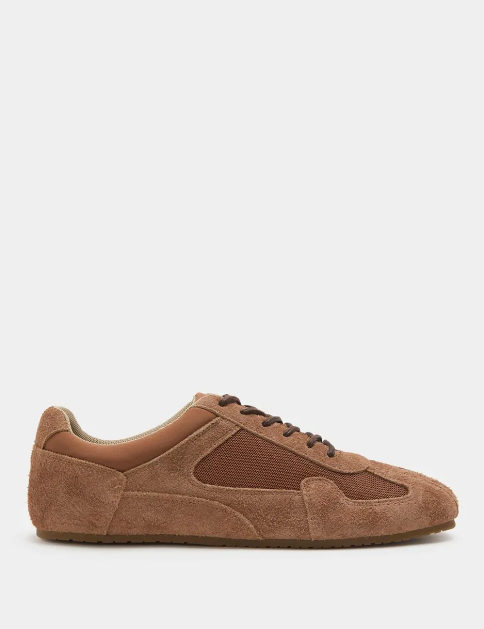Suede Lace Up Trainers
