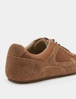 Suede Lace Up Trainers