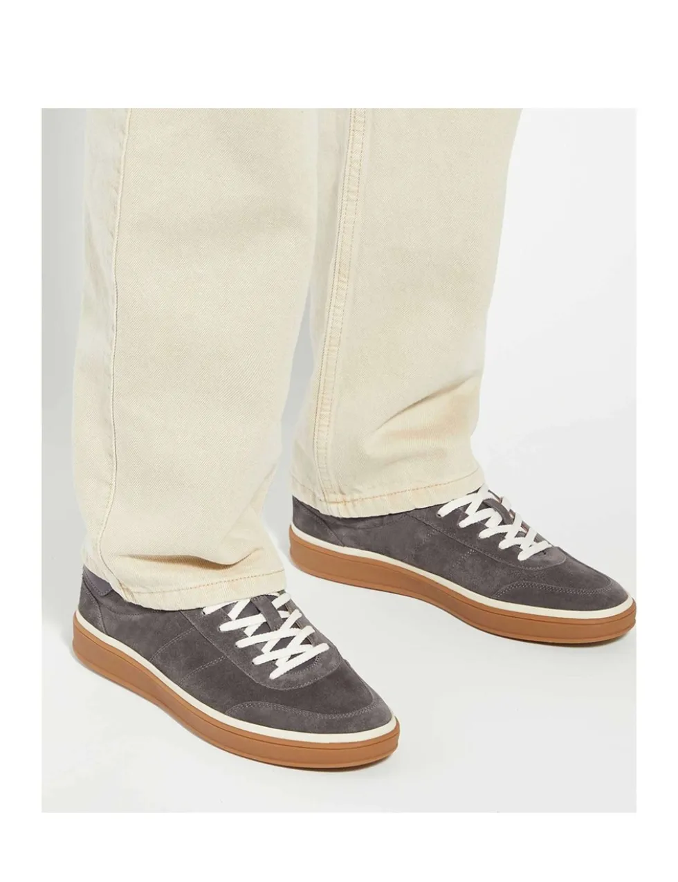 Suede Lace Up Trainers