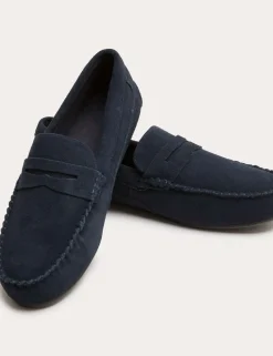 Suede Moccasin Slippers with Freshfeet™