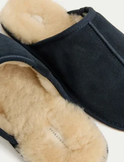 Suede Mule Slippers with Freshfeet™