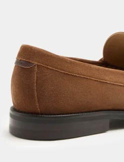 Suede Penny Loafers