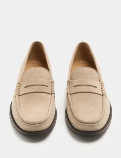 Suede Penny Loafers
