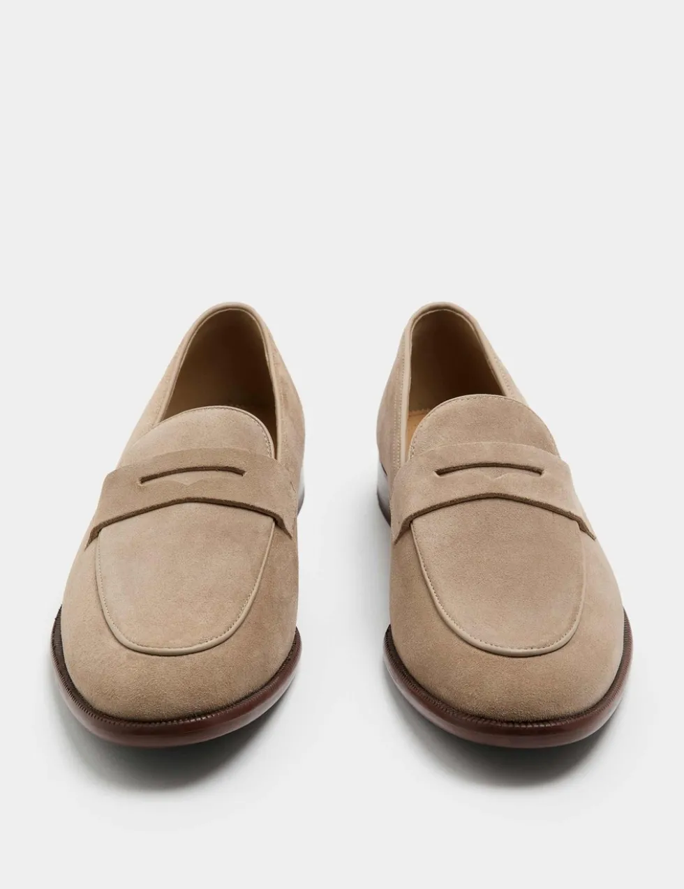 Suede Saddle Loafers