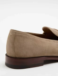 Suede Saddle Loafers