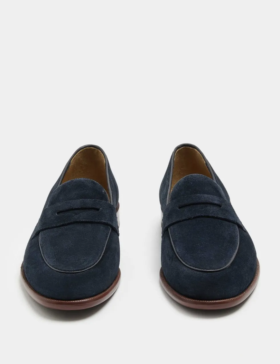 Suede Saddle Loafers