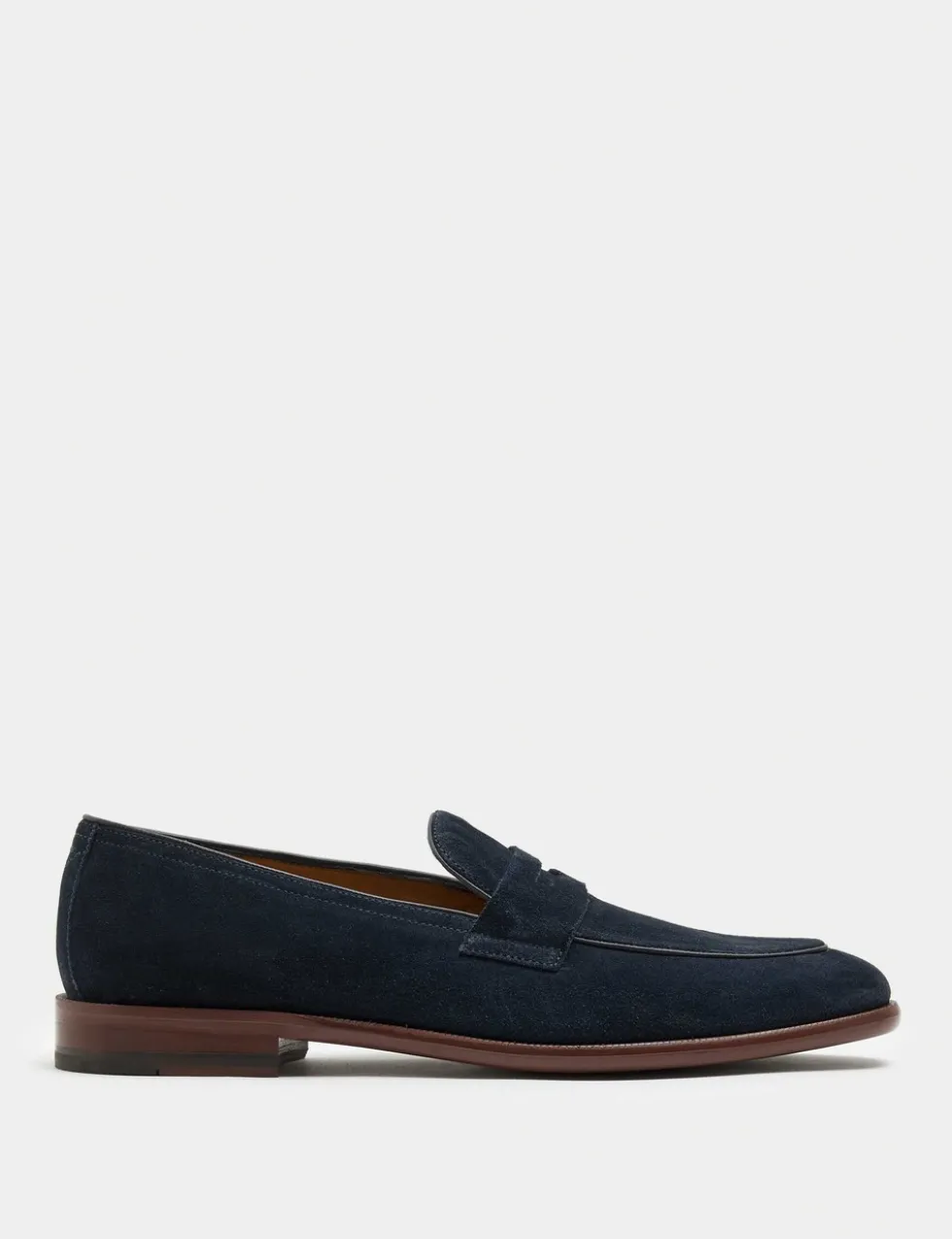Suede Saddle Loafers