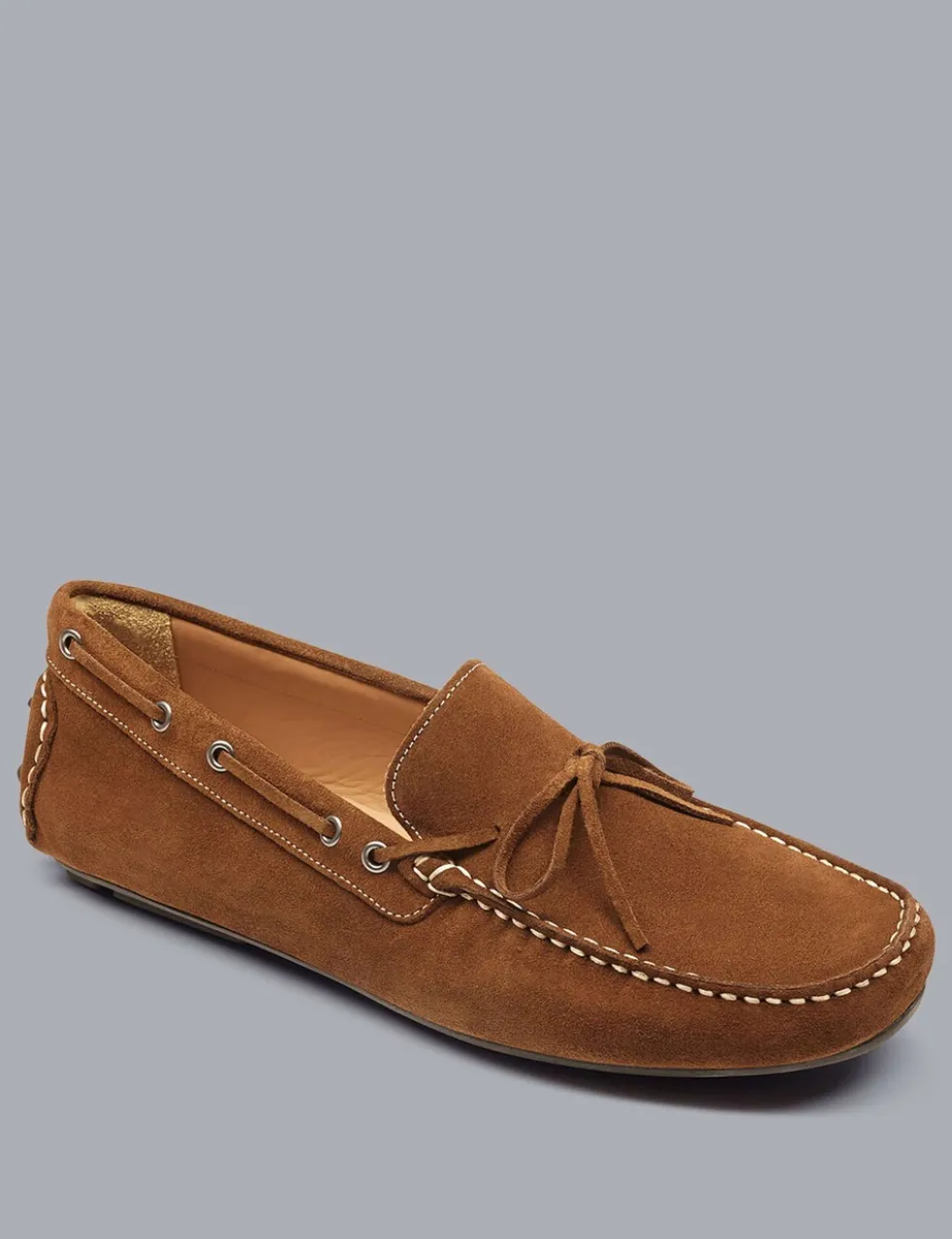 Suede Slip On Driving Loafers