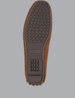 Suede Slip On Driving Loafers