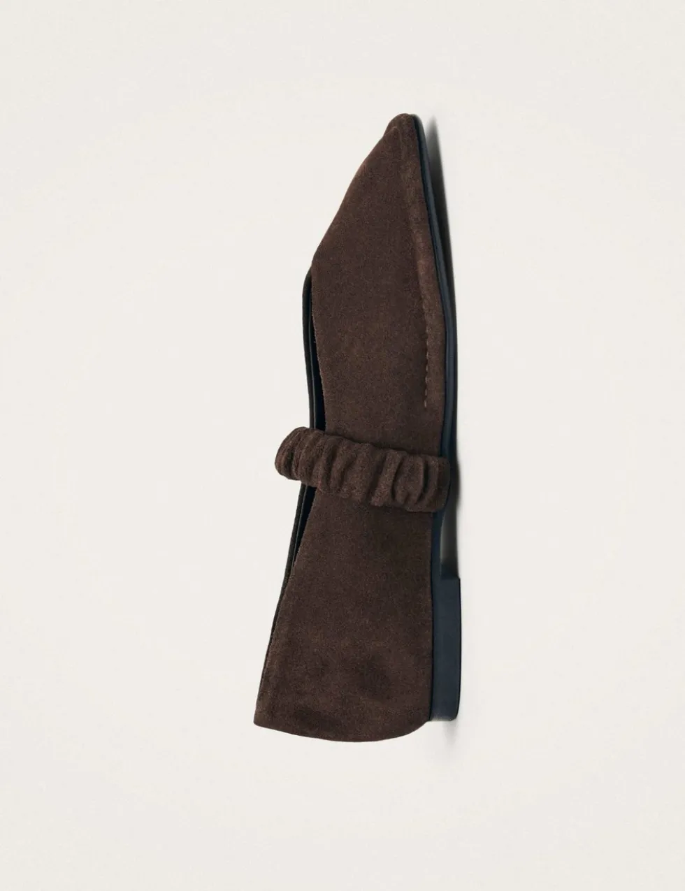 Suede Slip On Flat Pumps