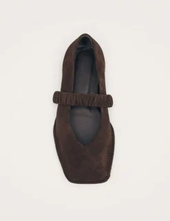 Suede Slip On Flat Pumps