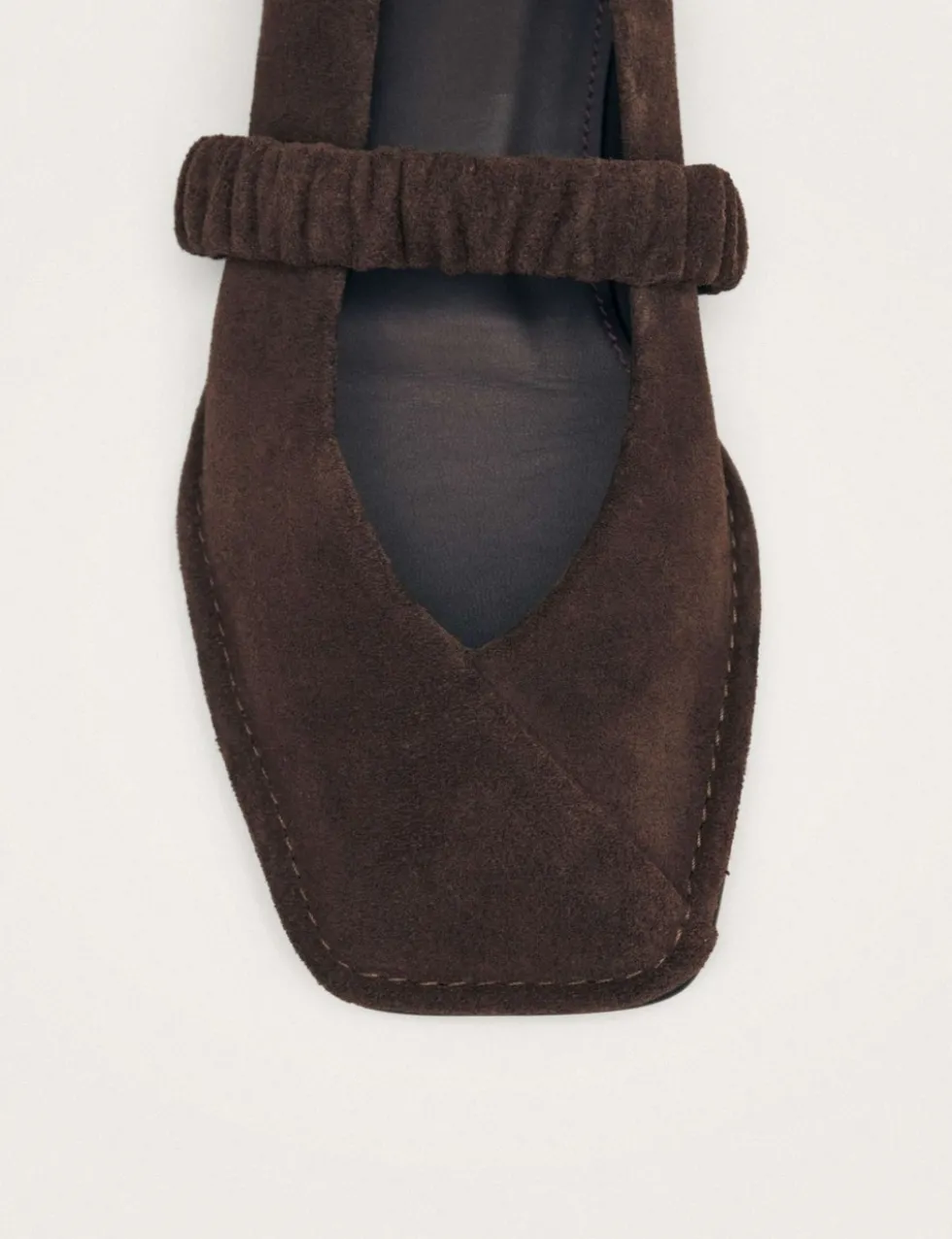 Suede Slip On Flat Pumps