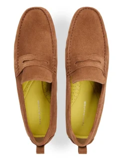 Suede Slip On Loafers