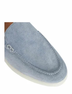 Suede Slip On Loafers