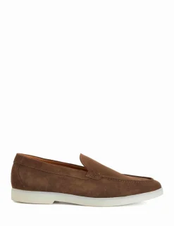 Suede Slip On Loafers