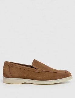 Suede Slip On Loafers