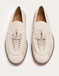 Suede Slip On Loafers