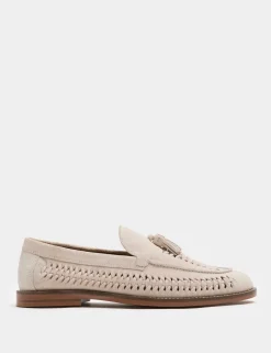 Suede Slip On Loafers