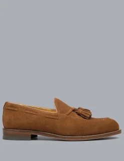 Suede Slip On Loafers
