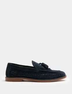 Suede Slip On Loafers