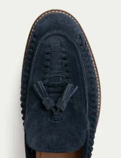 Suede Slip On Loafers