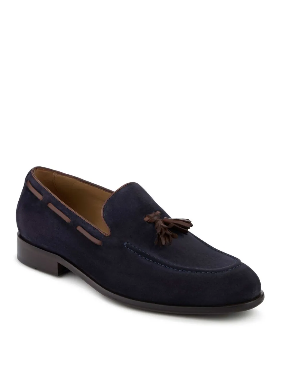 Suede Slip On Tassel Loafers