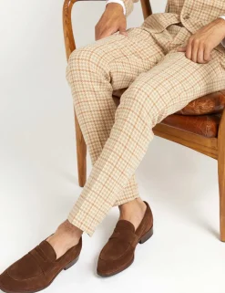 Suede Slip-On Loafers