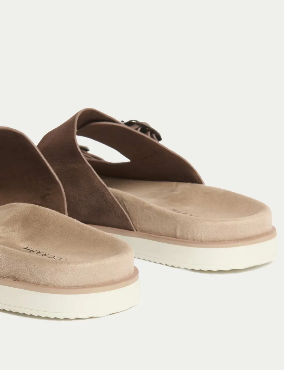 Suede Slip-On Sandals