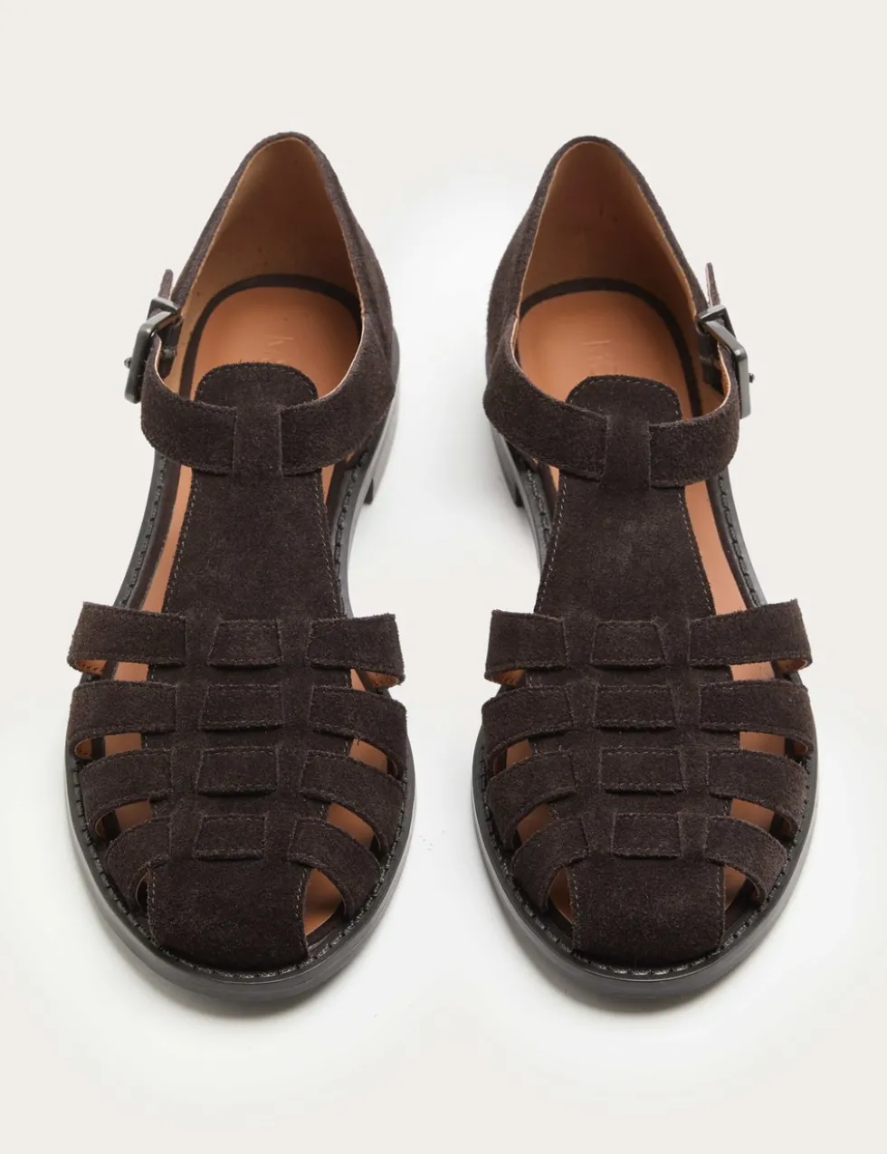 Suede Strappy Fisherman Sandals