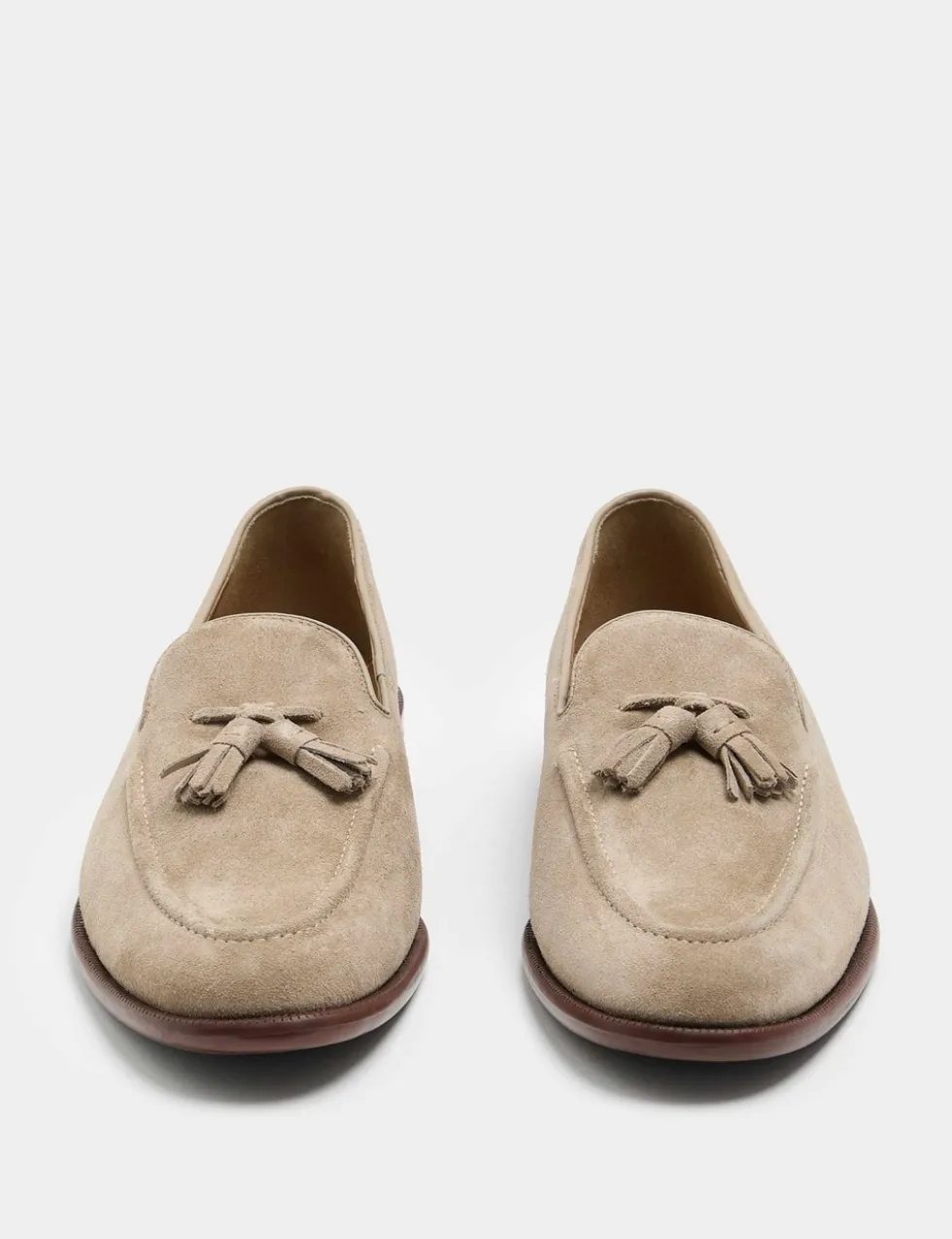 Suede Tassel Loafers