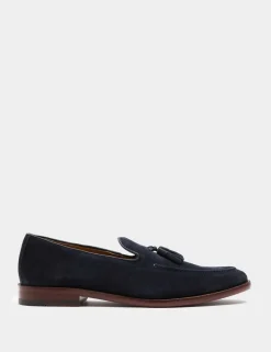 Suede Tassel Loafers