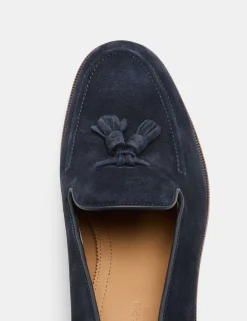 Suede Tassel Loafers