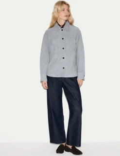 Suede Textured Collared Shirt