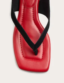 Suede Tie Ankle Strap Kitten Heel Sandals