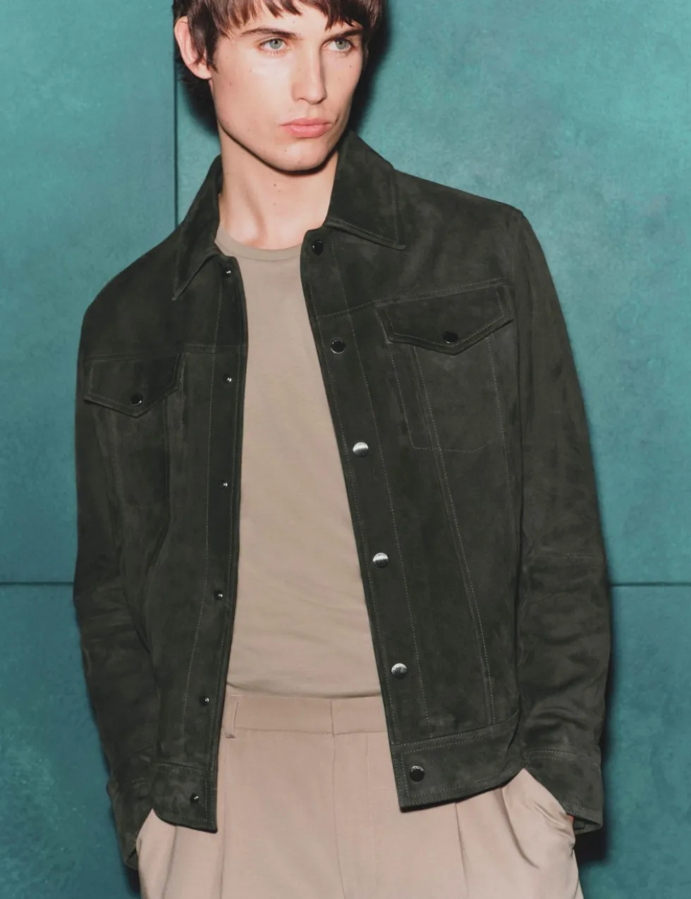 Suede Trucker Jacket