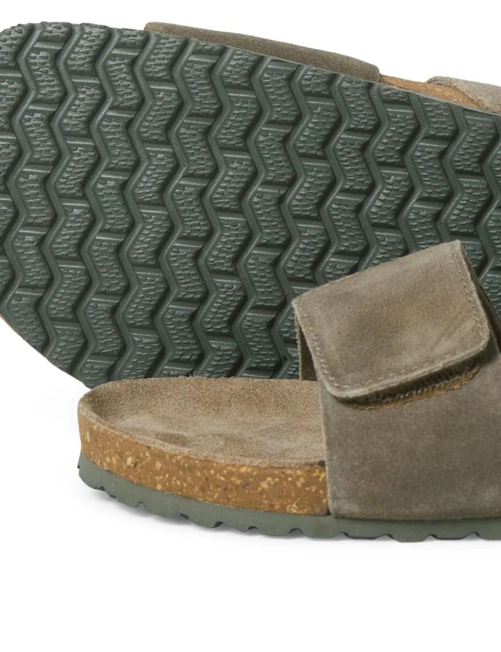 Suede Two Strap Sandals