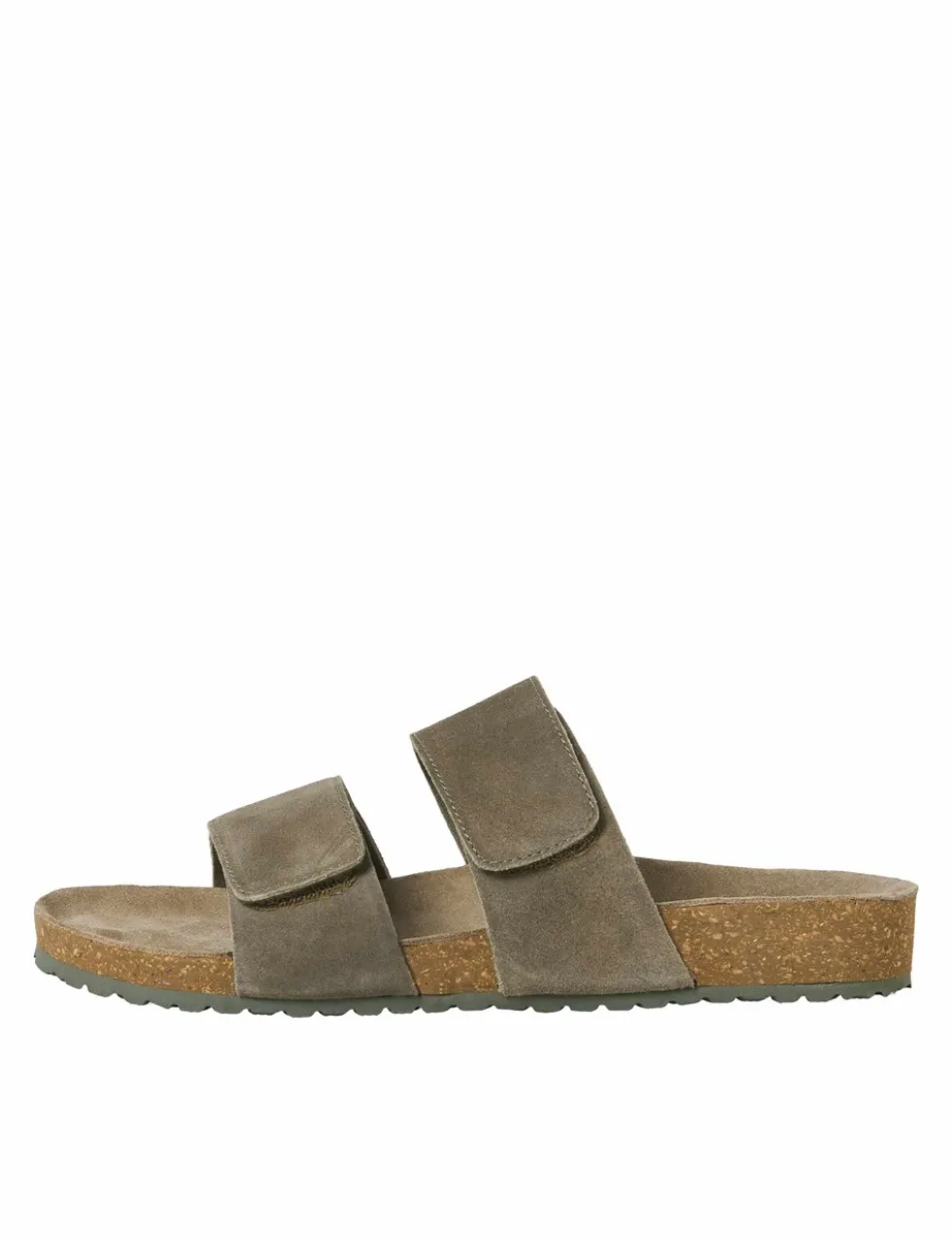 Suede Two Strap Sandals
