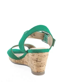 Suede Wedge Sandals